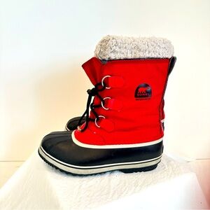 Sorel winter snow boots red size usa 5